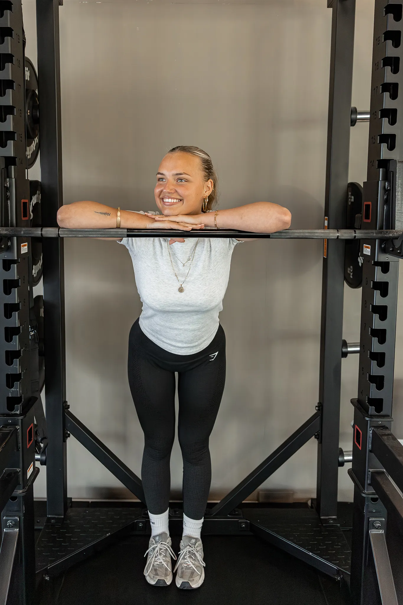 Portret in de fitnessruimte