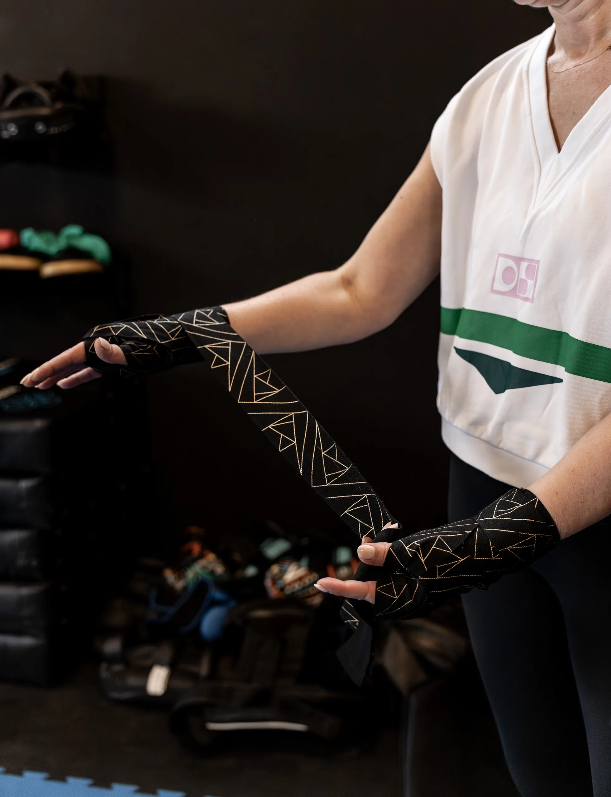 Handwraps voor kickbokstraining